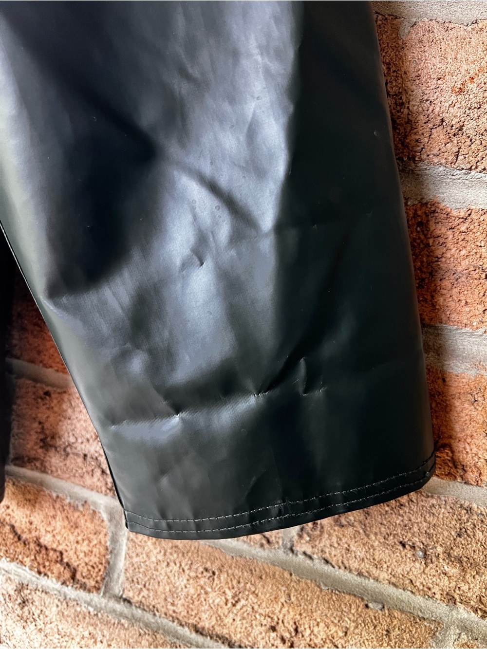 Viking Journeyman 2XL Black PVC Oil Resistant Hooded Rain Jacket Workwear - Picture 6 of 16